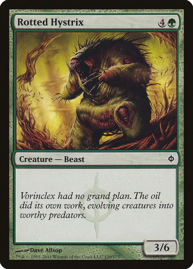 Rotted Hystrix 120 card from New Phyrexia