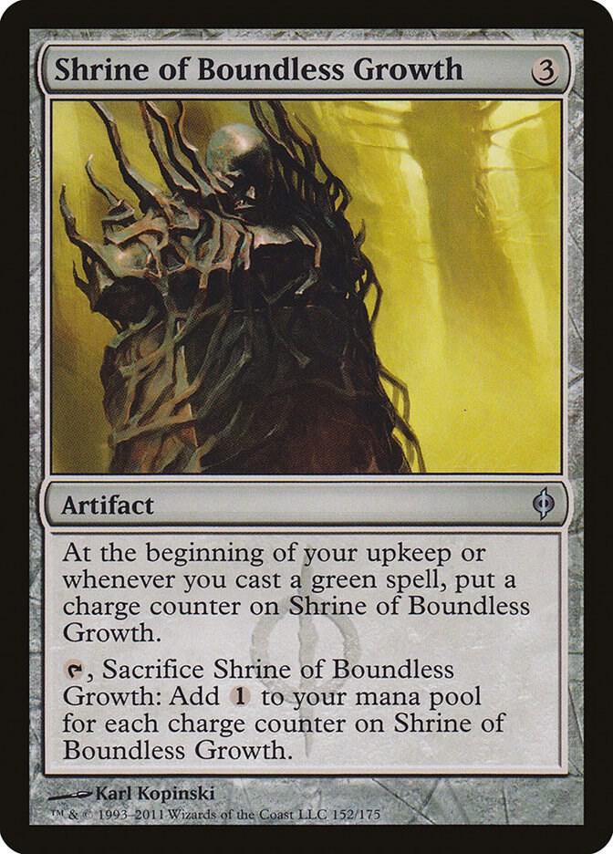 Shrine of Boundless Growth 152 card from New Phyrexia