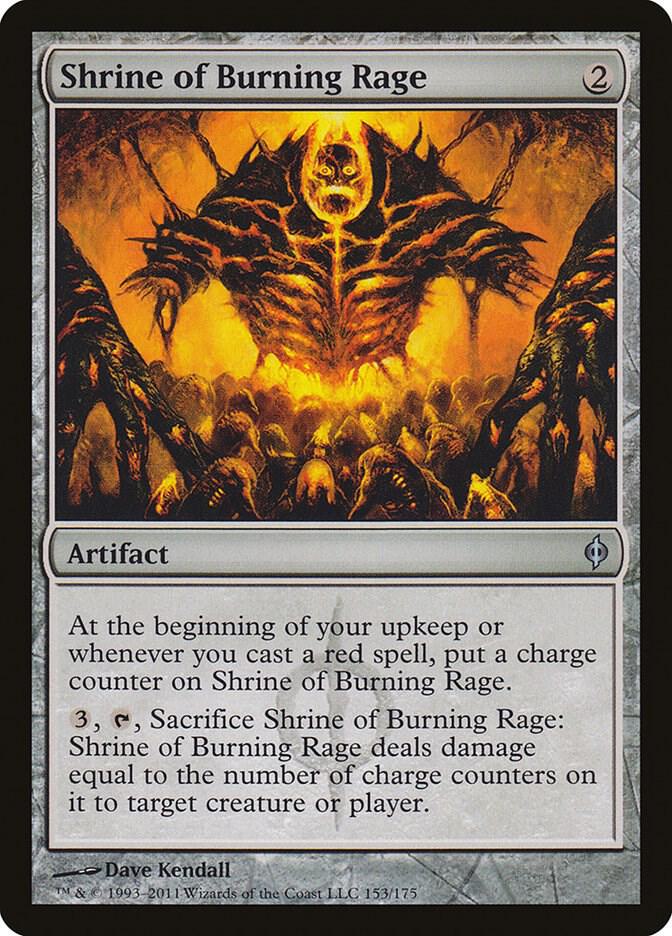 Shrine of Burning Rage 153 card from New Phyrexia