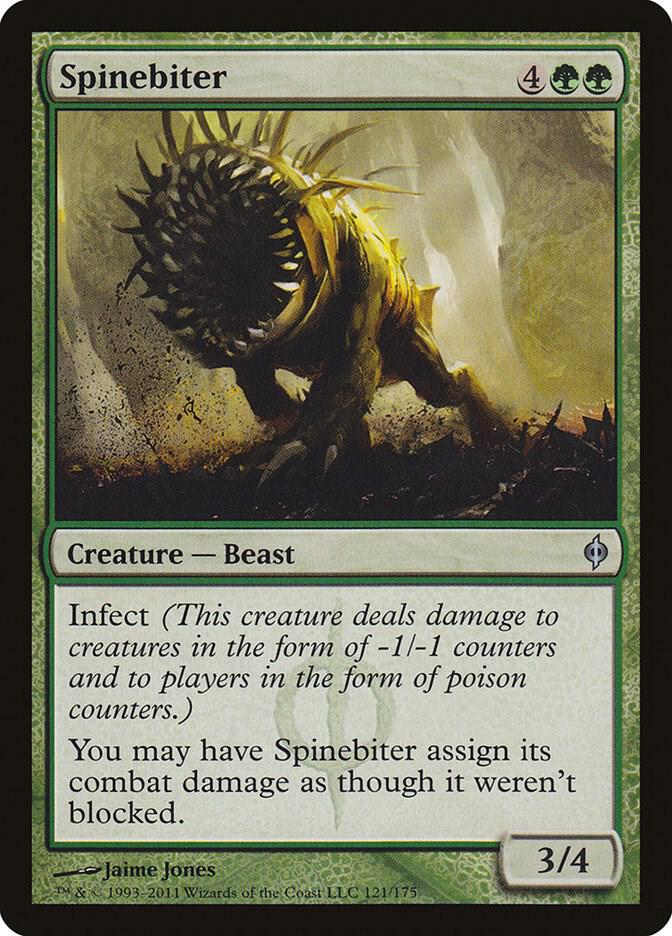 Spinebiter 121 card from New Phyrexia