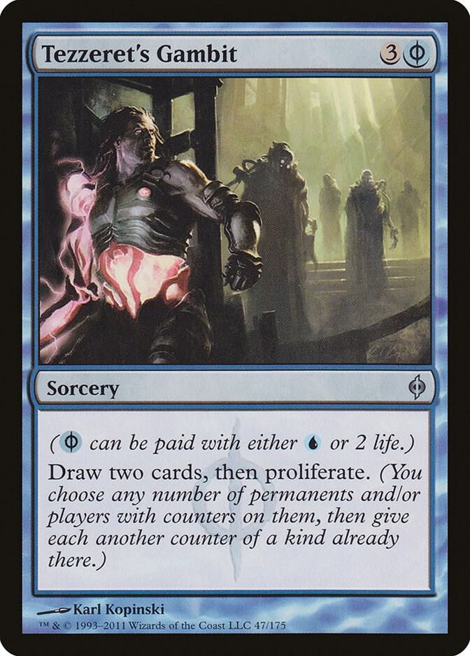 Tezzeret's Gambit 47 card from New Phyrexia