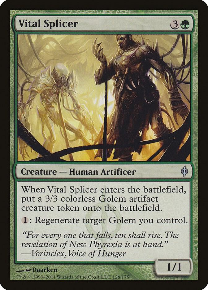 Vital Splicer 126 card from New Phyrexia