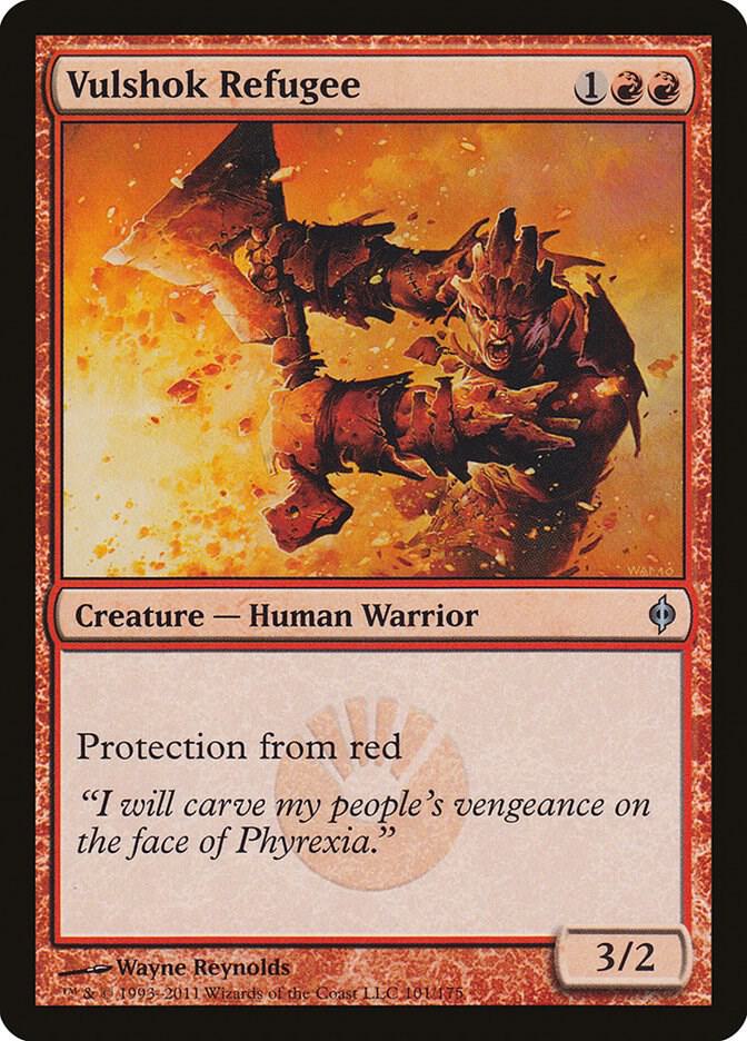 Vulshok Refugee 101 card from New Phyrexia