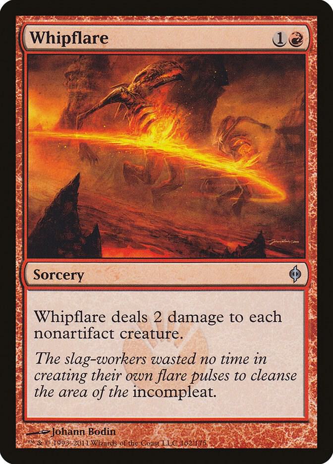 Whipflare 102 card from New Phyrexia
