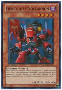 Genex Ally Volcannon HA04-EN004 card from Hidden Arsenal 4