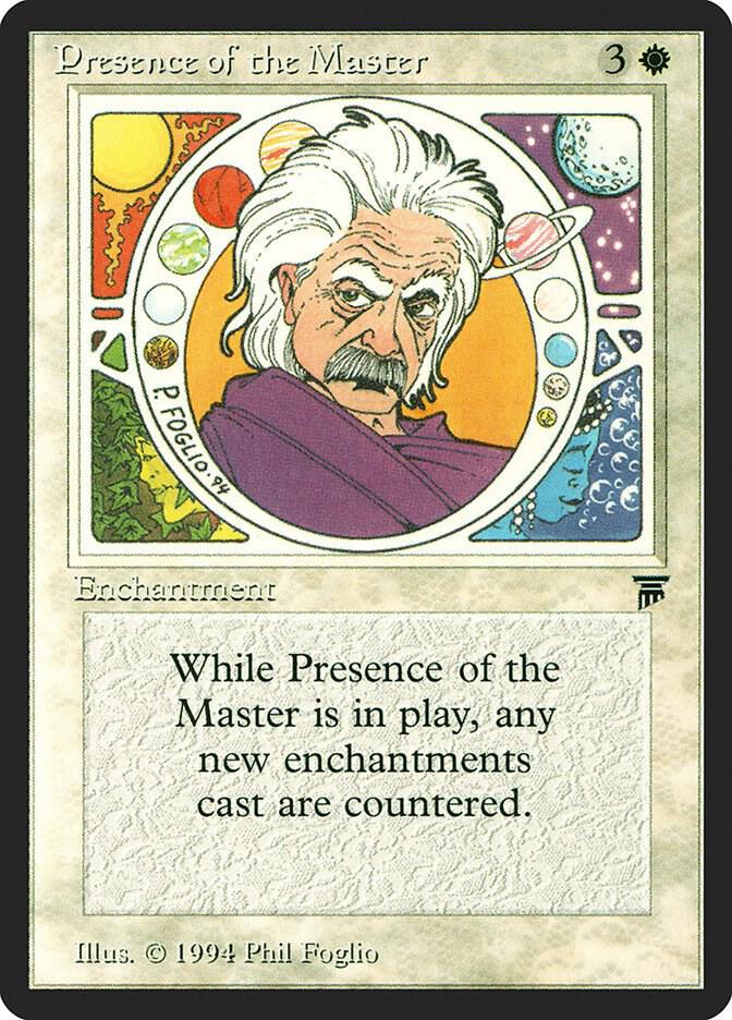 Presence of the Master card from Legends