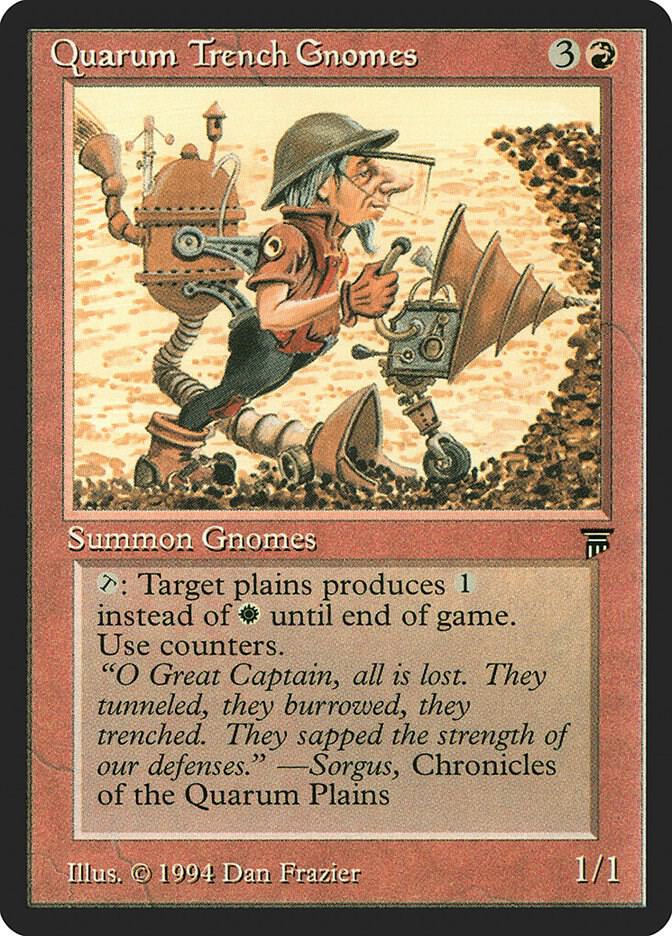 Quarum Trench Gnomes card from Legends