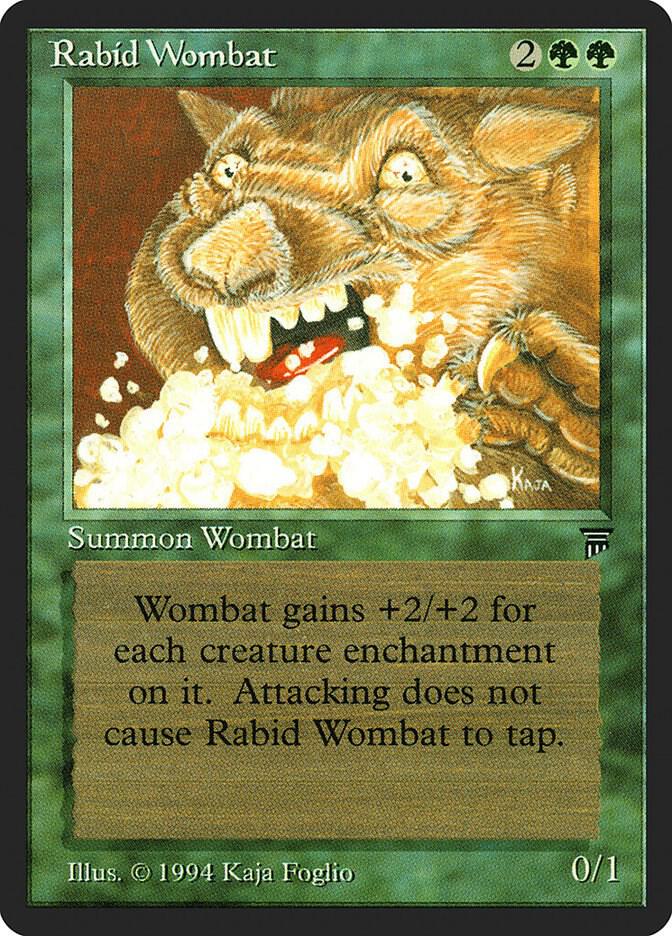 Rabid Wombat card from Legends