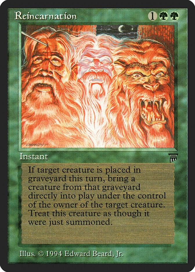 Reincarnation card from Legends