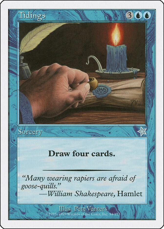 Tidings 54 card from Starter 1999