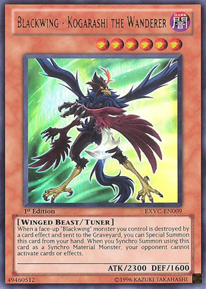 Blackwing - Kogarashi the Wanderer EXVC-EN009 card from Extreme Victory
