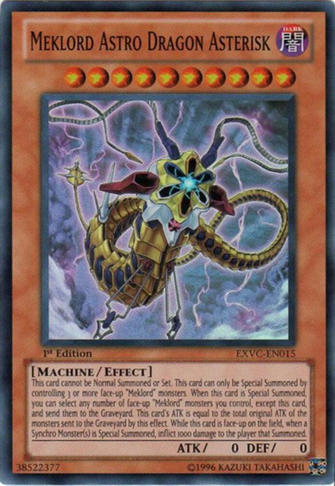 Meklord Astro Dragon Asterisk EXVC-EN015 card from Extreme Victory