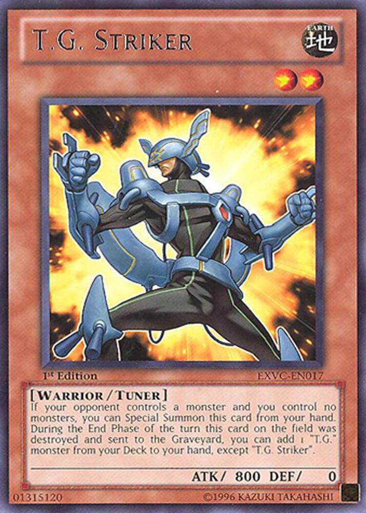 T.G. Striker EXVC-EN017 card from Extreme Victory
