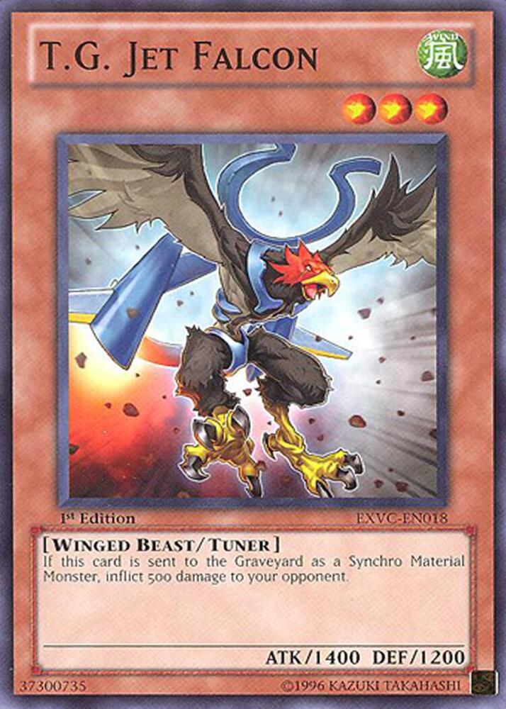 T.G. Jet Falcon EXVC-EN018 card from Extreme Victory