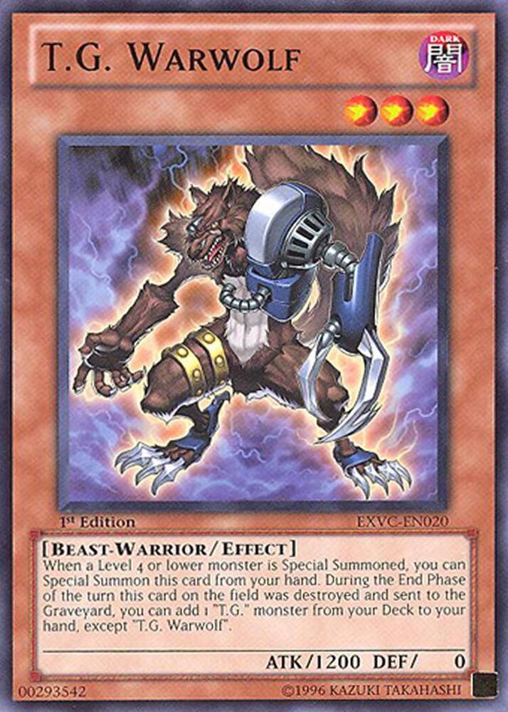 T.G. Warwolf EXVC-EN020 card from Extreme Victory