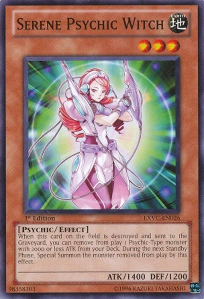Serene Psychic Witch EXVC-EN026 card from Extreme Victory