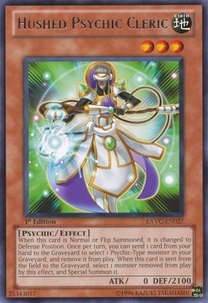 Hushed Psychic Cleric EXVC-EN027 card from Extreme Victory