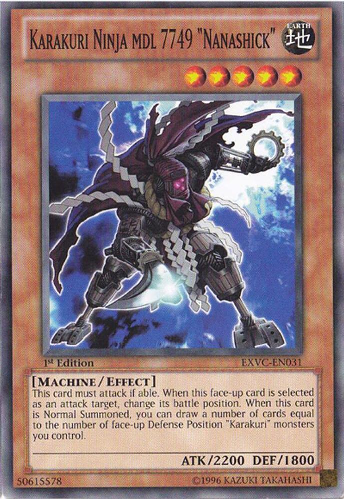 Karakuri Ninja mdl 7749 "Nanashick" EXVC-EN031 card from Extreme Victory