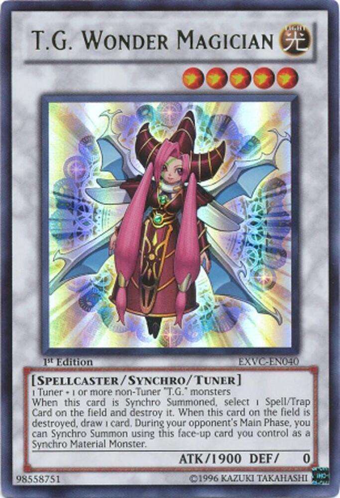 T.G. Wonder Magician EXVC-EN040 card from Extreme Victory