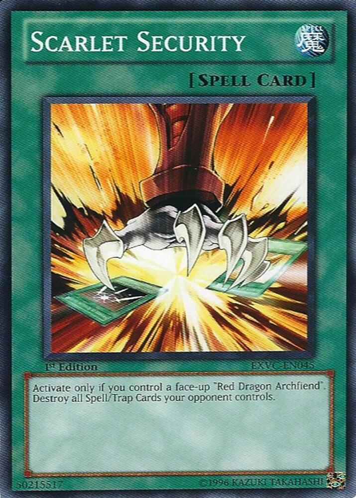 Scarlet Security EXVC-EN045 card from Extreme Victory