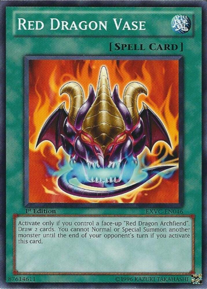 Red Dragon Vase EXVC-EN046 card from Extreme Victory