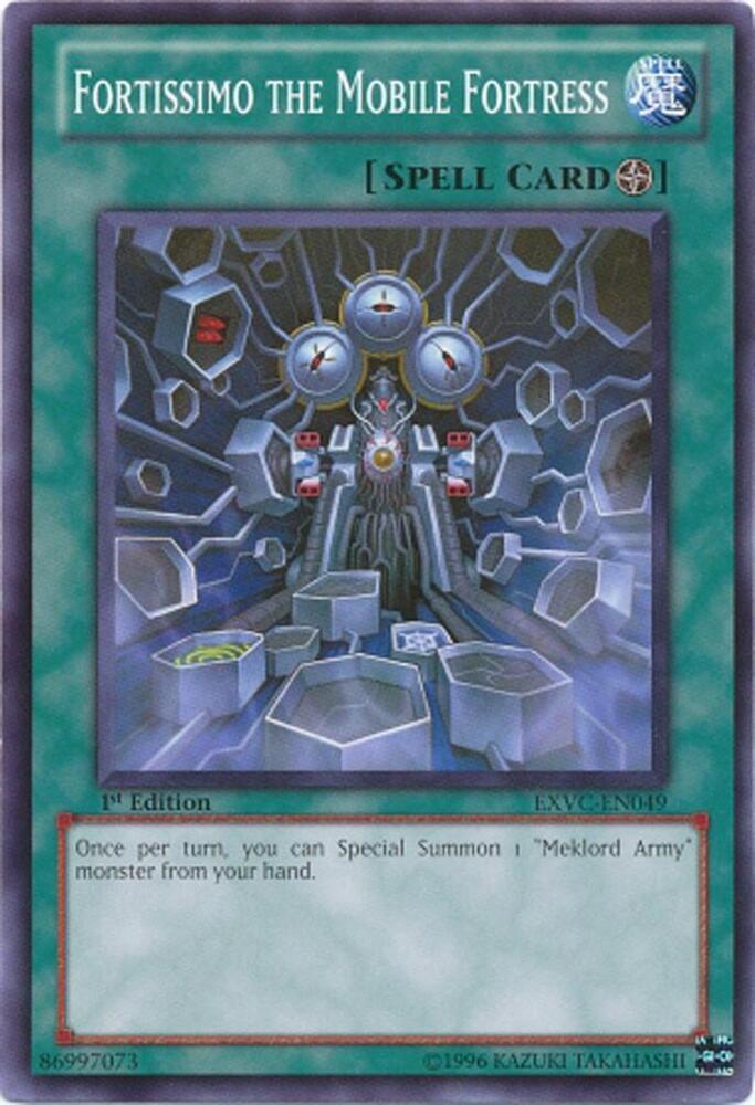 Fortissimo the Mobile Fortress EXVC-EN049 card from Extreme Victory