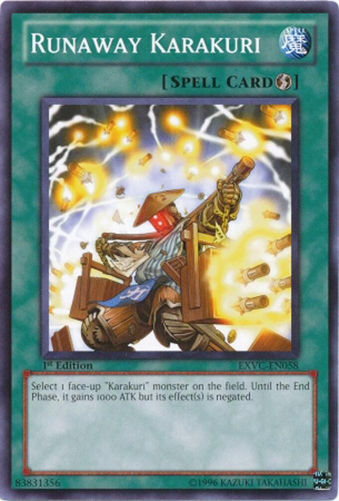 Runaway Karakuri EXVC-EN058 card from Extreme Victory