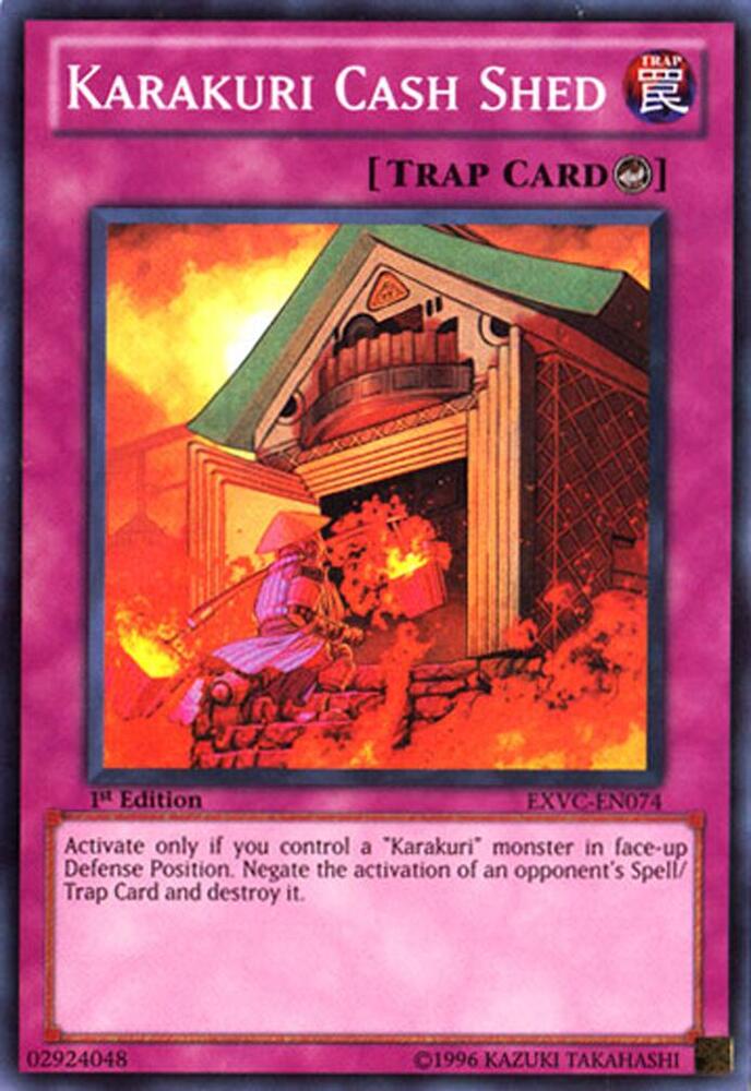 Karakuri Cash Shed EXVC-EN074 card from Extreme Victory
