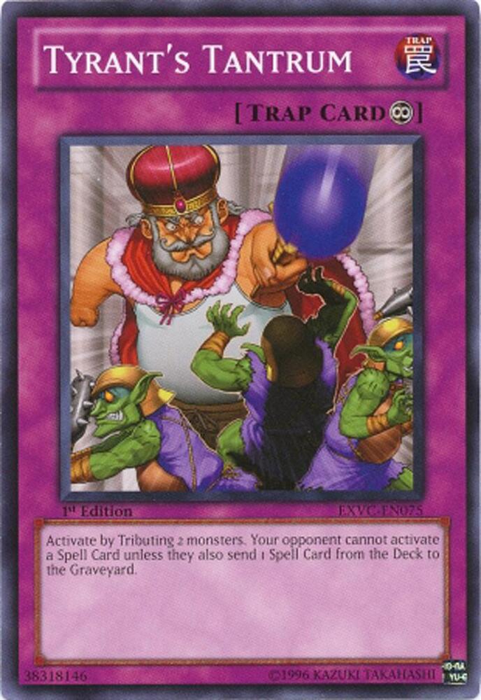 Tyrant's Tantrum EXVC-EN075 card from Extreme Victory