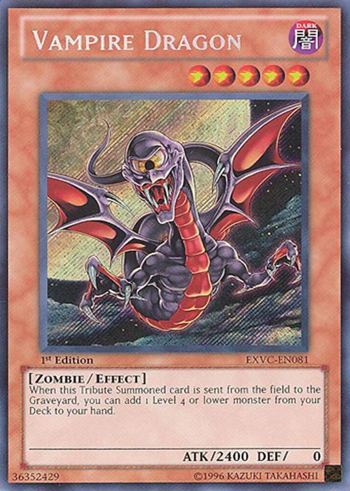 Vampire Dragon EXVC-EN081 card from Extreme Victory