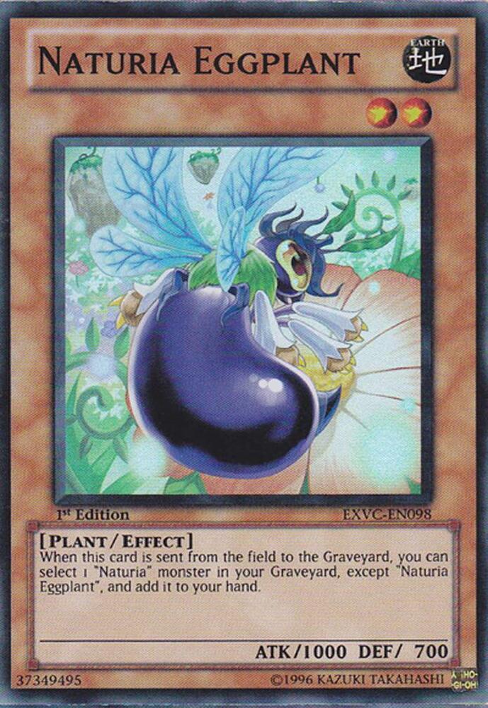 Naturia Eggplant EXVC-EN098 card from Extreme Victory