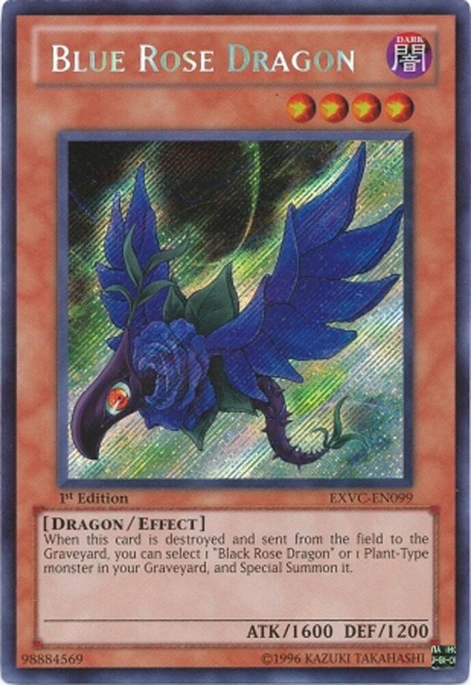 Blue Rose Dragon EXVC-EN099 card from Extreme Victory