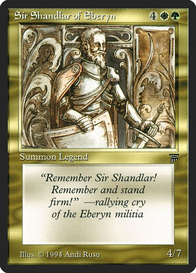 Sir Shandlar of Eberyn card from Legends