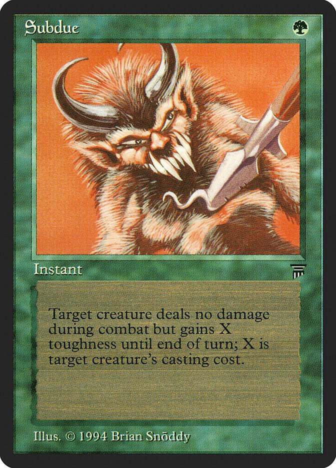 Subdue card from Legends