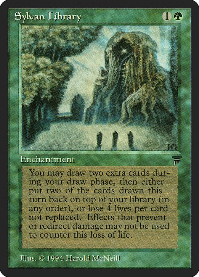 Sylvan Library card from Legends