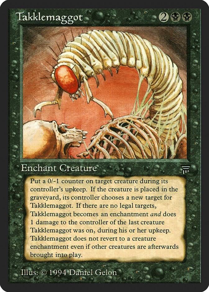 Takklemaggot card from Legends