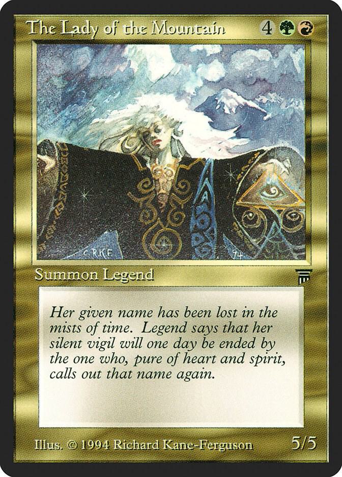 The Lady of the Mountain card from Legends