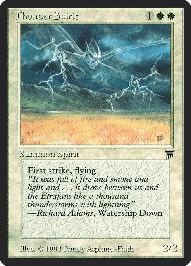 Thunder Spirit card from Legends