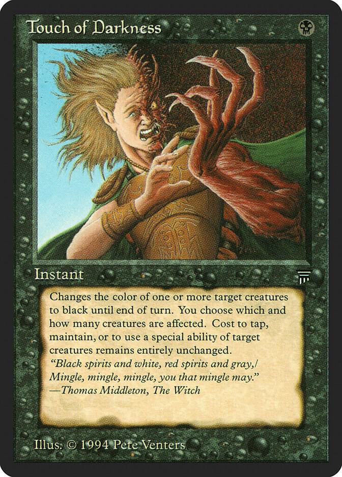 Touch of Darkness card from Legends