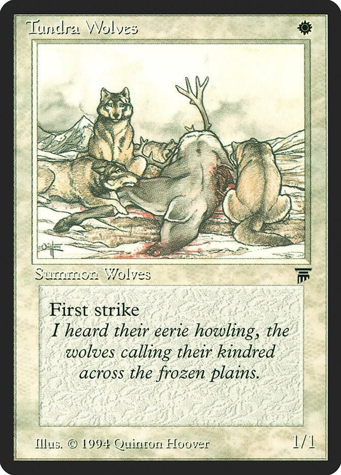 Tundra Wolves card from Legends
