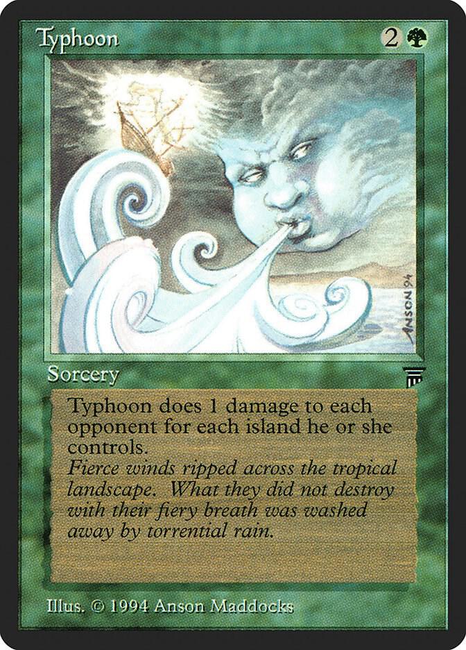 Typhoon card from Legends