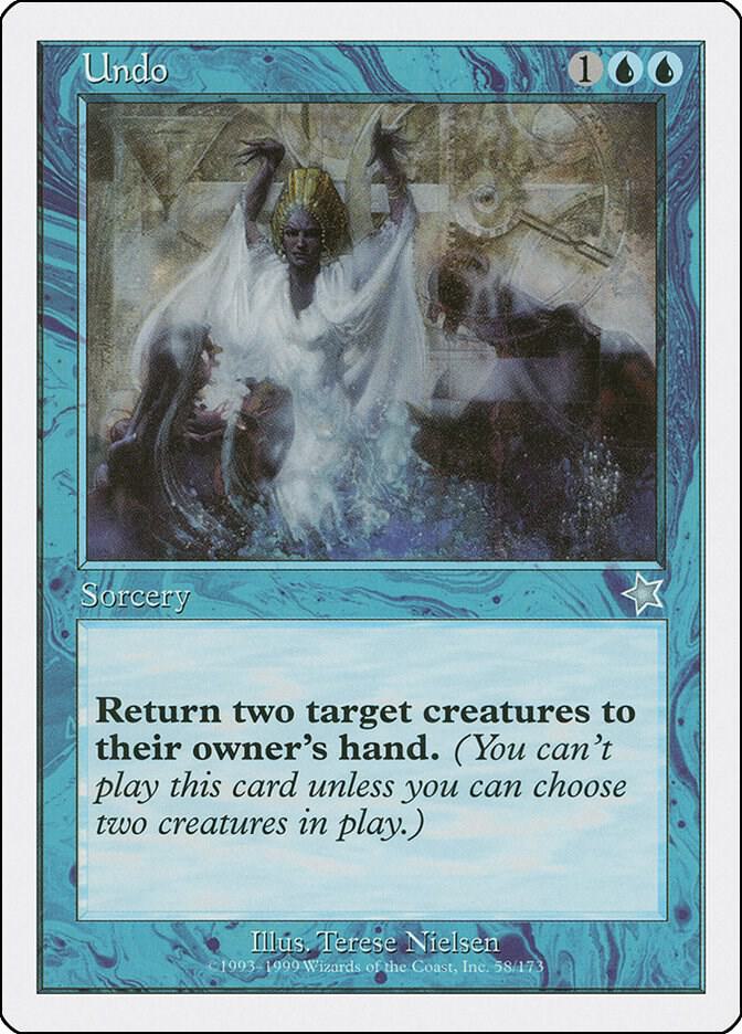 Undo 58 card from Starter 1999