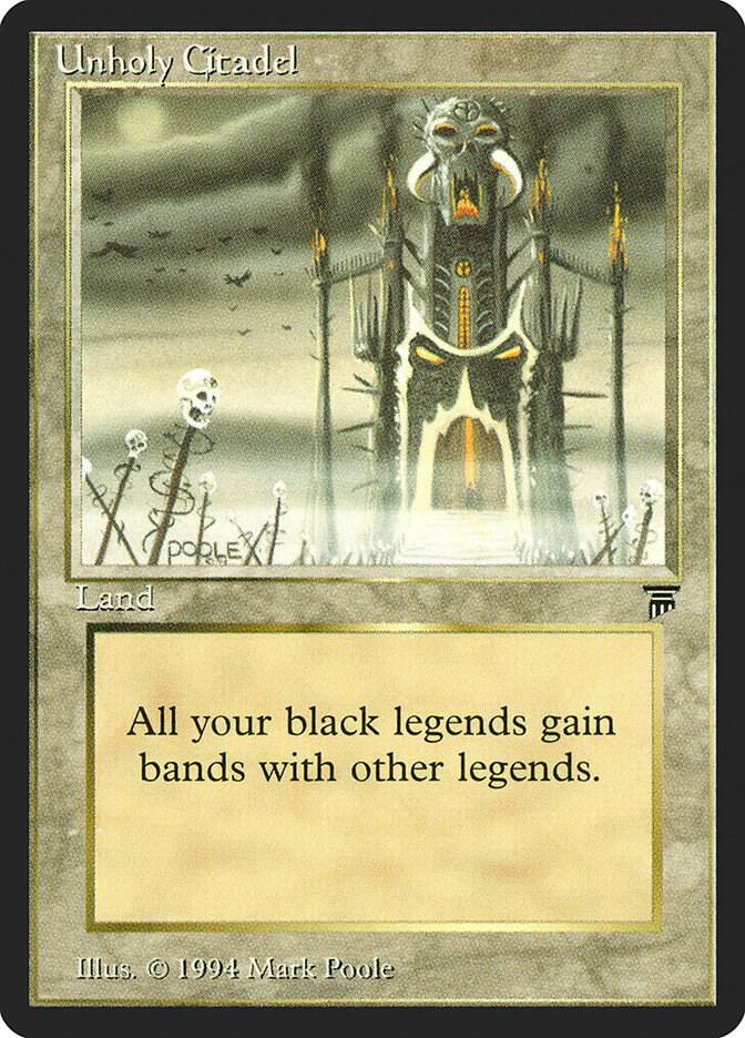 Unholy Citadel card from Legends
