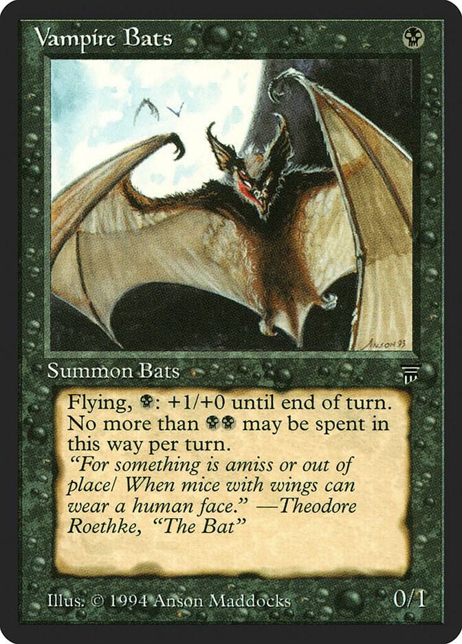 Vampire Bats card from Legends