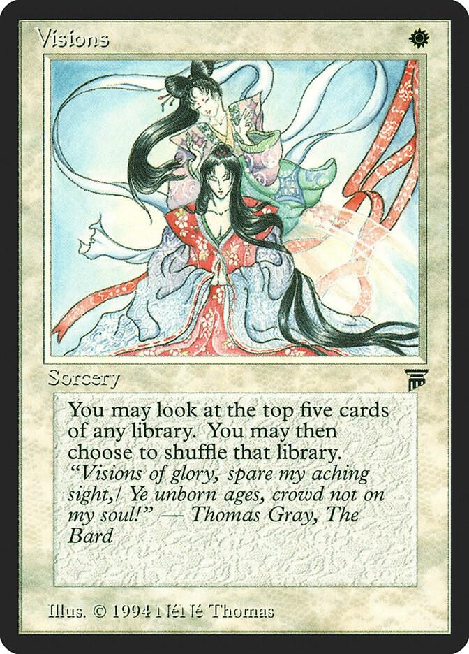 Visions card from Legends