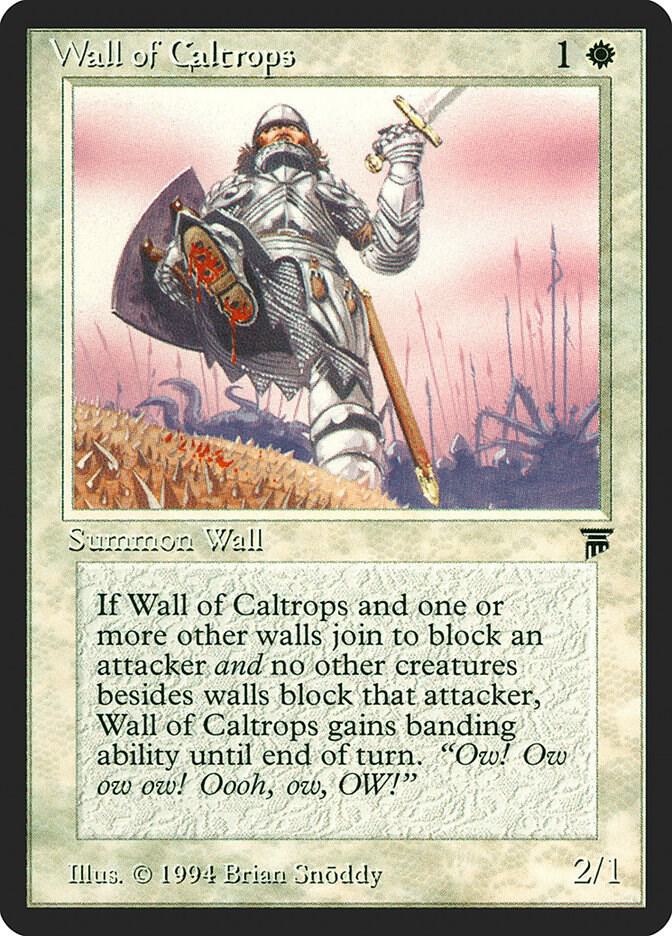 Wall of Caltrops card from Legends
