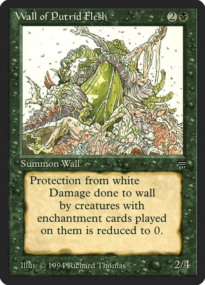 Wall of Putrid Flesh card from Legends