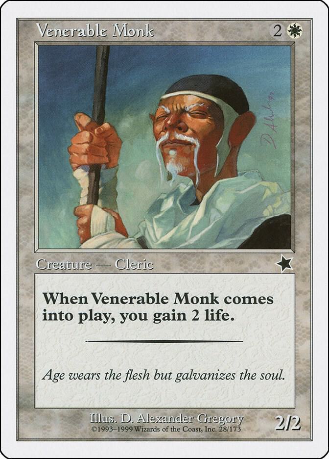 Venerable Monk 28 card from Starter 1999