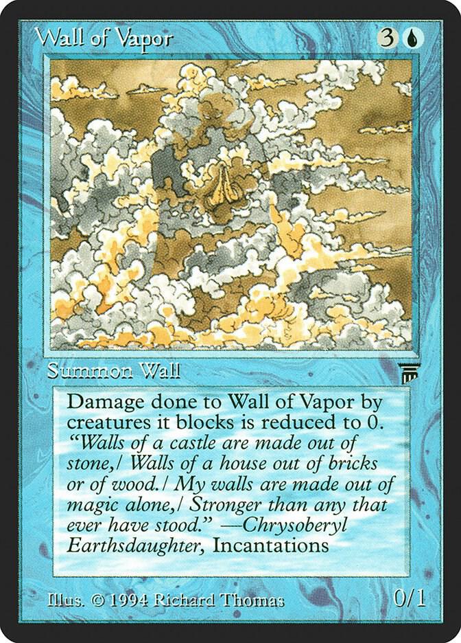 Wall of Vapor card from Legends