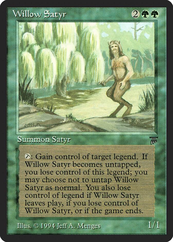 Willow Satyr card from Legends